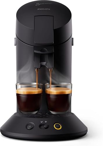 SENSEO Original Plus Cafetière à Dosette Noir Intense - Crema Plus CSA210/61