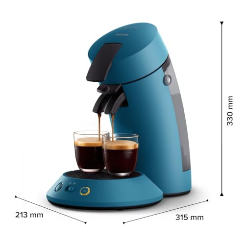 SENSEO Original Plus Machine à Café à Dosettes Bleu Paon - CSA210/00
