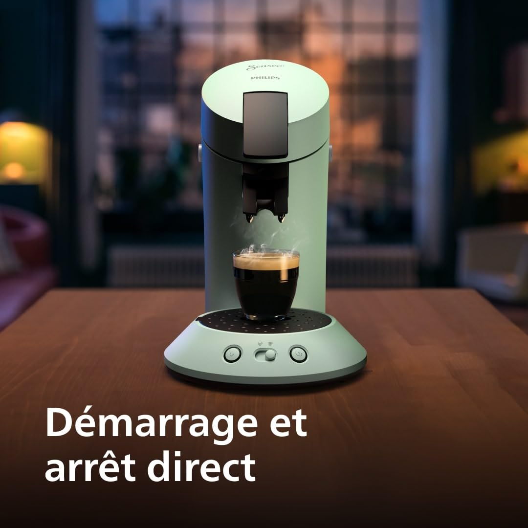 SENSEO Original Plus Machine à Café à Dosettes Vert Désert - CSA210/80