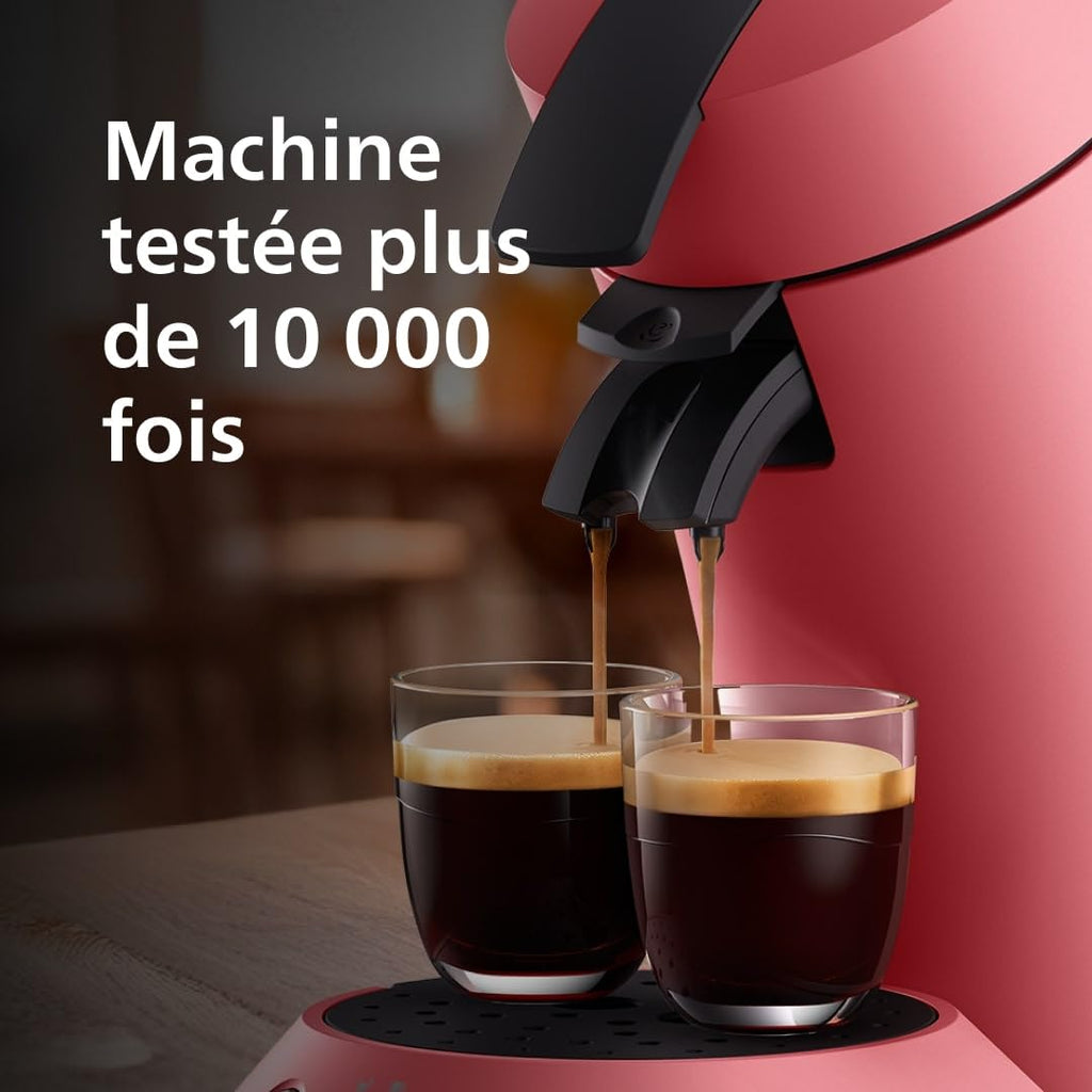 SENSEO Original Plus Machine à Café à Dosettes Rouge Tendre - CSA210/35