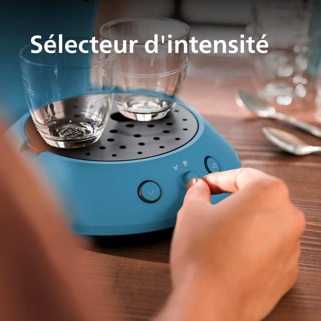 SENSEO Original Plus Machine à Café à Dosettes Bleu Paon - CSA210/00