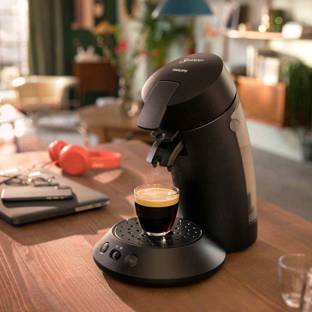 SENSEO Original Plus Cafetière à Dosette Noir Intense - Crema Plus CSA210/61