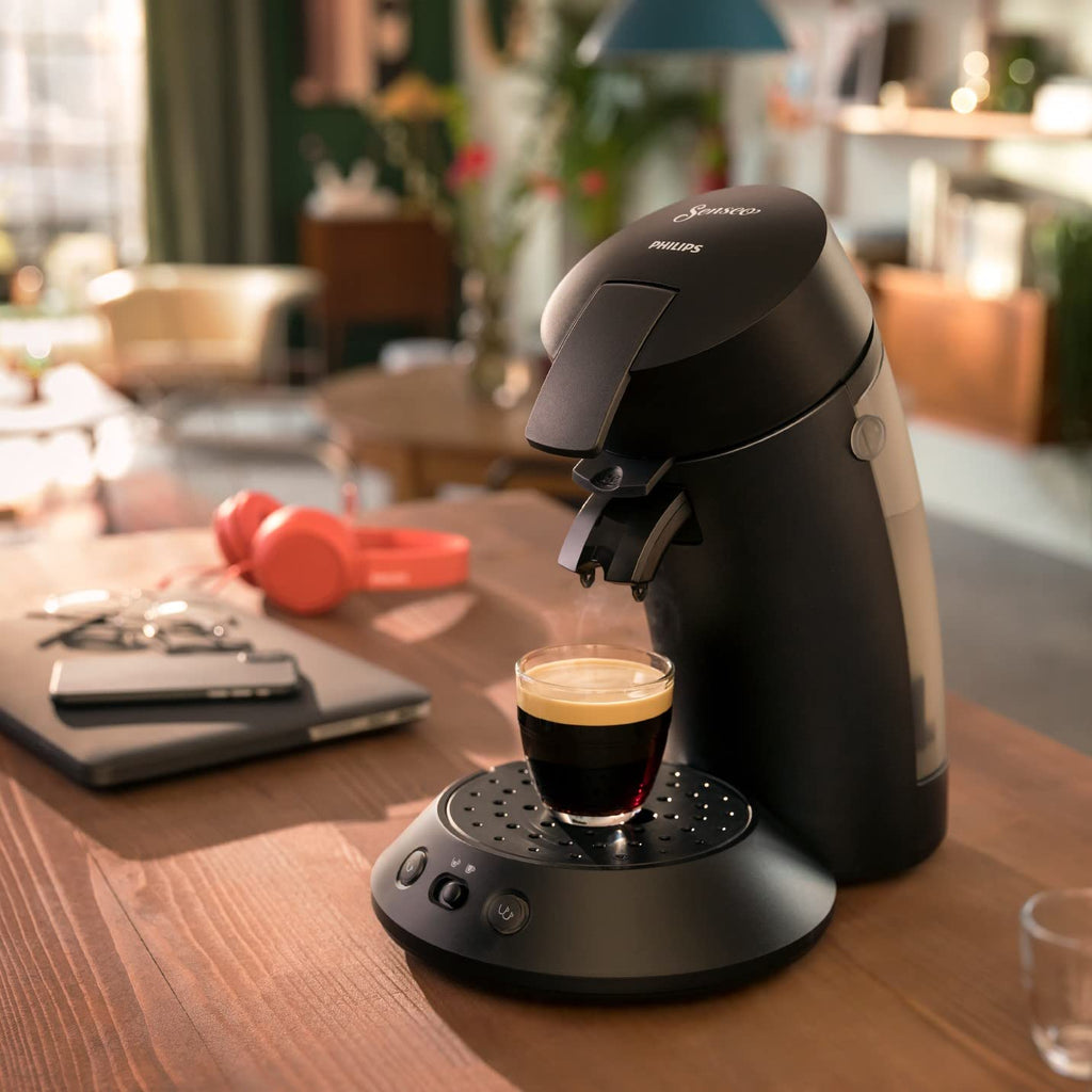 Machine à Café à Dosettes SENSEO Piano Noir - Intensité Réglable CSA210/22
