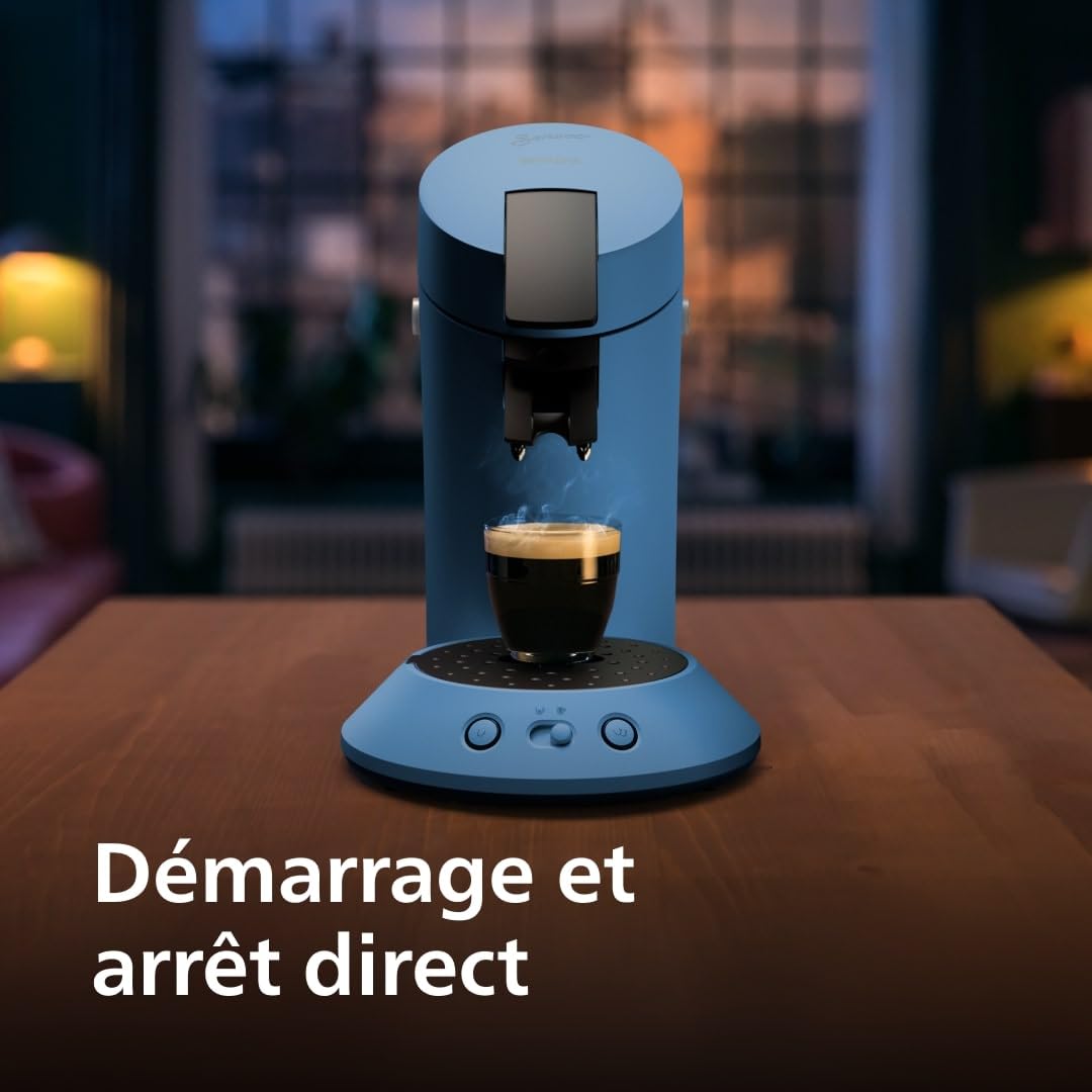 SENSEO Original Plus Machine à Café à Dosettes Bleu Paon - CSA210/00