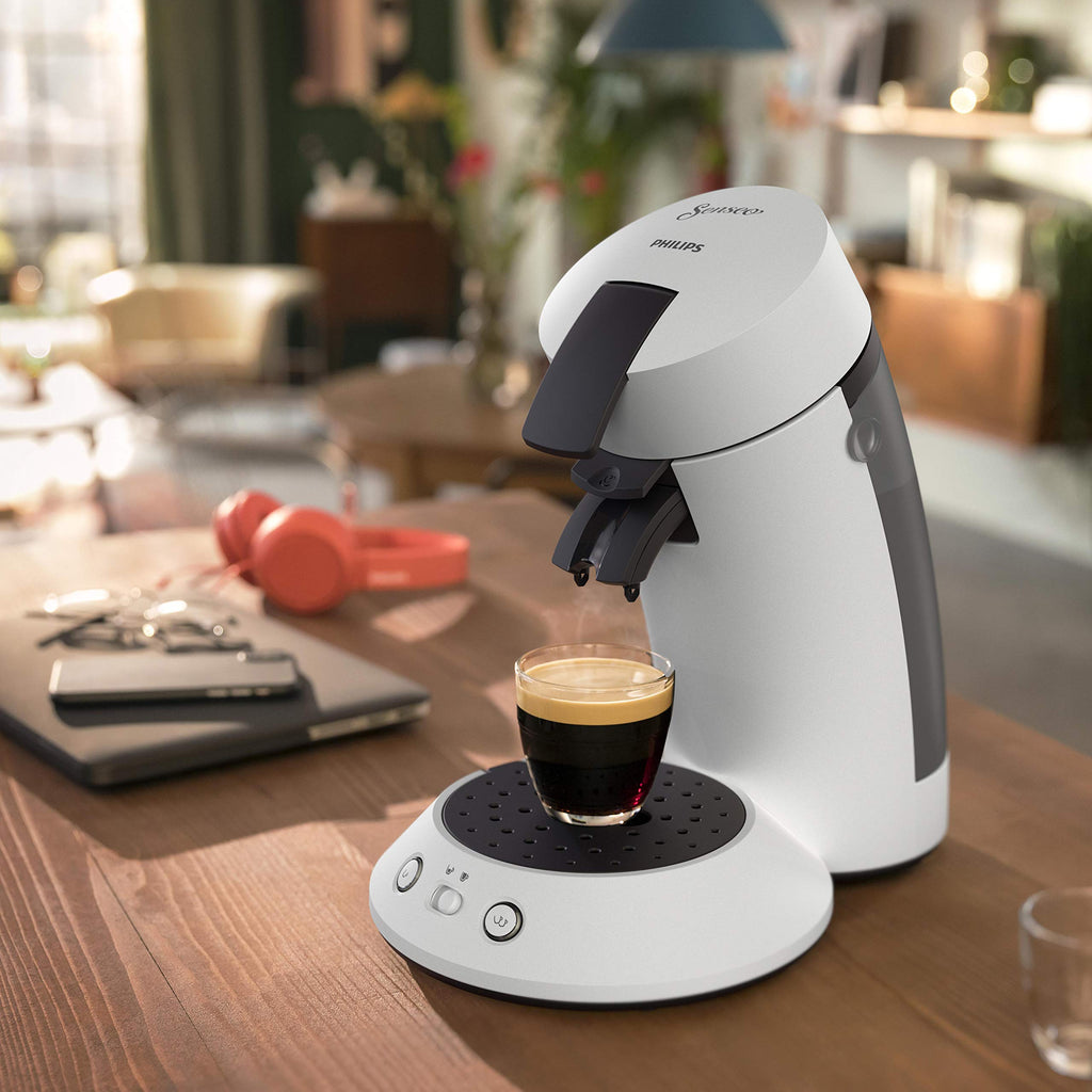 SENSEO Original Plus Machine à Café à Dosettes Blanche - CSA210/11