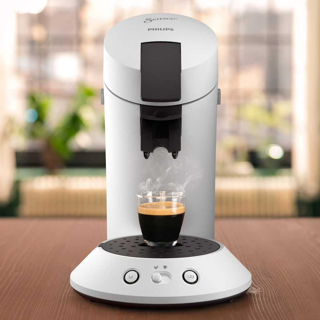SENSEO Original Plus Machine à Café à Dosettes Blanche - CSA210/11