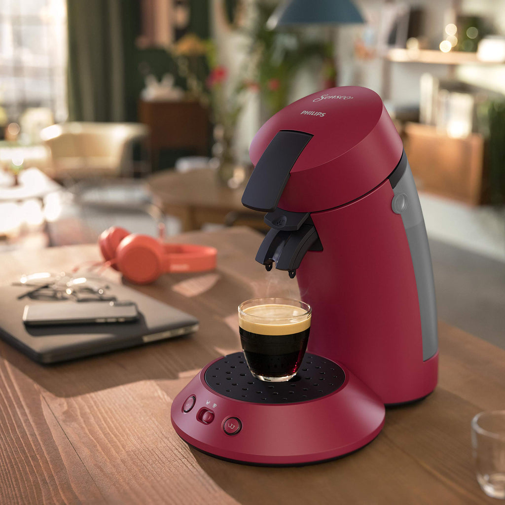 SENSEO Original Plus Machine à Café à Dosettes Rouge - CSA210/91